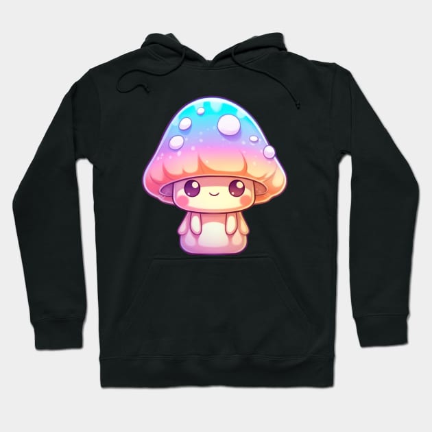 Cute Psychedelic Mushroom Hoodie by HMMR-design